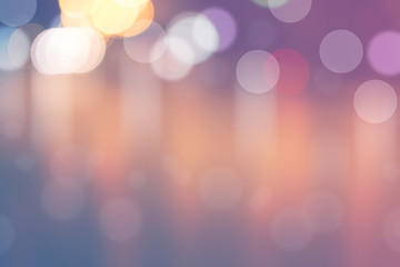 Blurred light with bokeh abstract background