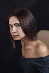 Fototapeta premium Young beautiful girl. Portrait of a pretty girl