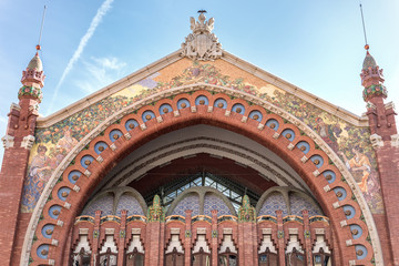 The building of Mercado Colon in Valencia, Spain