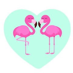 pink flamingo illustration