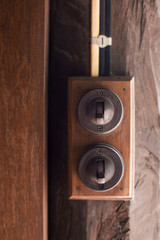 Old Vintage bakelite light switch