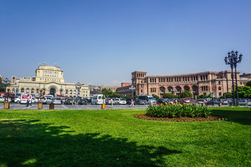 Fototapeta na wymiar Yerevan Republic Square View