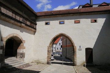Gotischer Torbogen am Wingershofer Tor in Amberg