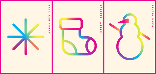 Winter holidays greeting card