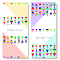 Colorful triangle background