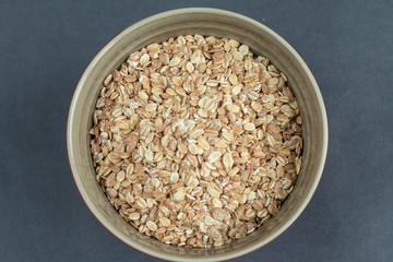grain in a cup prepared for cooking