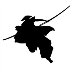 samurai silhouette warrior sword ninja japanese katana