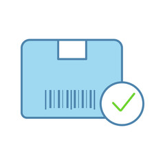 Approved delivery color icon