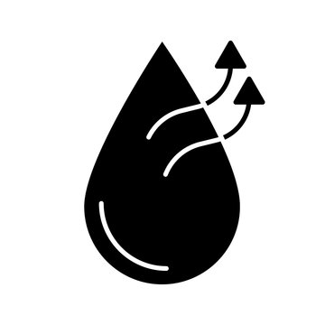 recommend clip art: Air humidification conditioner function glyph icon