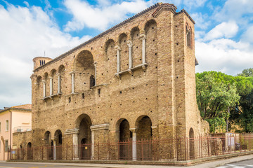 Fototapeta premium View at the ruins of Teodorico Palace in Ravenna - Italy