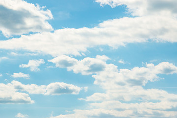 white clouds on a blue sky