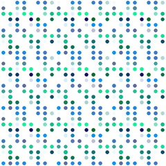 Seamless abstract pattern background with a variety of colored circles.