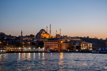 Fototapeta na wymiar istanbul at sunset