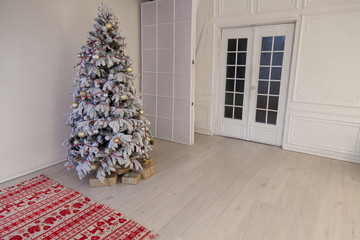 Merry Christmas tree gifts new year House Interior