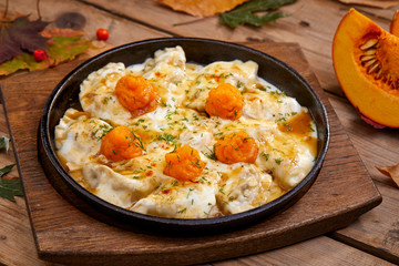 ravioli with pumpkin