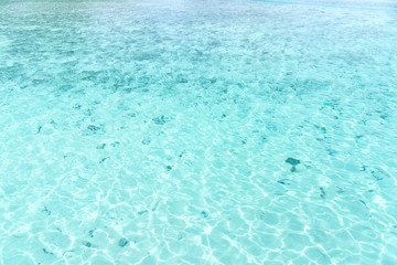 seascape and nature concept - turquoise sea water of tropical lagoon