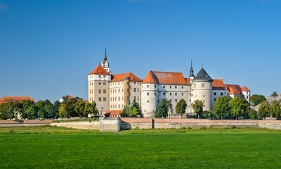 Fototapeta na wymiar Schloss Hartenfels in Torgau, Sachsen, Deutschland, Europa