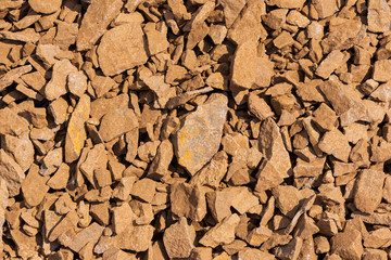 rubble texture natural abstract background close-up