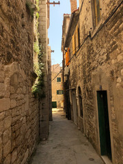 Alley in the old town of Sibenik