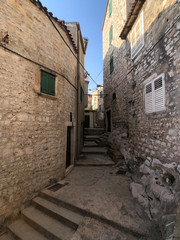 Alley in the old town of Sibenik