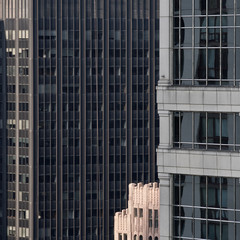 Chicago modern architecture details of skyscrapers facades