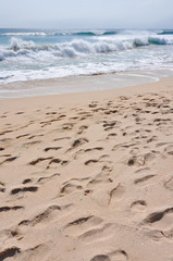 footprints in the sand