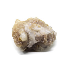 Natural rough piece of hackmanite on a white background isolated
