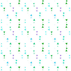Abstract seamless pattern background with multi-colored varied triangles.