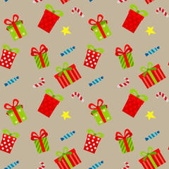 gift warp pattern christmas template