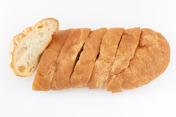スライスしたフランスパン