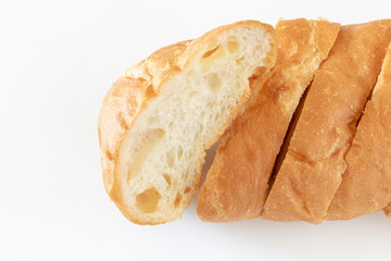 スライスしたフランスパン