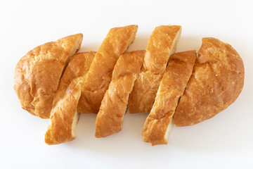 スライスしたフランスパン