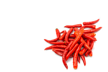 Chili -The pepper plants to the nature of the sphere of the long spikes of pale green right isolated copy space 