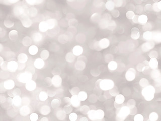 Bright silver bokeh background, blurred, silver, white circles, spots, holiday, Christmas, gray, white, glitter, beautiful