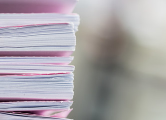 Stack of document on the table , business concept