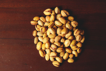 pistachio, pistachio in brown