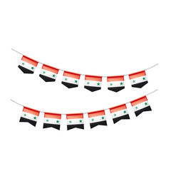 Fototapeta na wymiar Syria flag, vector illustration on a white background