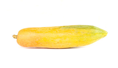 Ripe papaya isolated on a white background