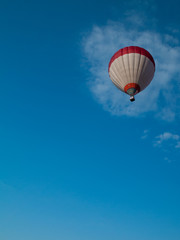 Balloon on the blue skye with cloud in background (Balloon Day Hradec Kralove)