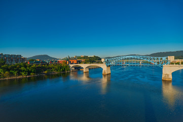 Fototapeta na wymiar Chattanooga river scene