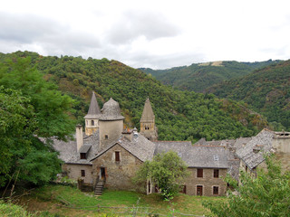 Fototapeta na wymiar Village de Conques Aveyron Auvergne 3