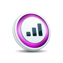 Graph chart button illustration