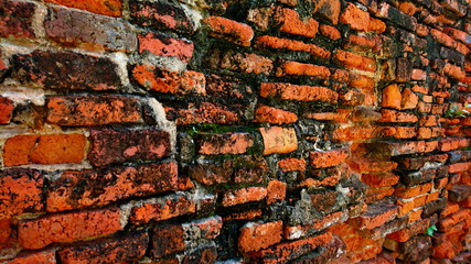 Ancient Wall paper form Brick Ayutthaya