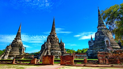 Fototapeta na wymiar Ayutthaya ancient temple call wat