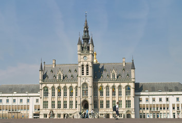 Fototapeta na wymiar Public building Townhall of Sint-Niklaas Belgium