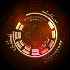 Sci fi futuristic user interface