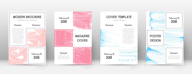 Cover page design template. Business brochure layo