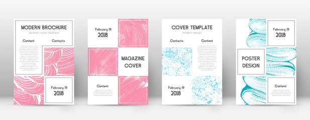 Cover page design template. Business brochure layo