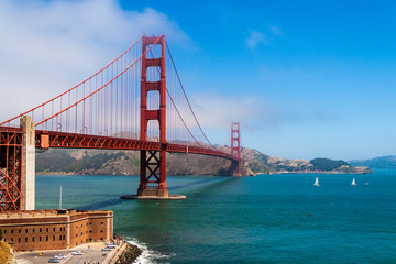 Golden Gate Bridge over the Bay