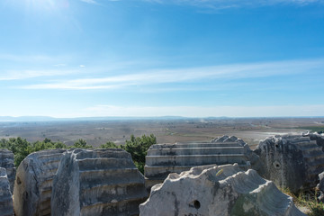 Priene, ancient city of Ionia about 0 km north of the Menderes (Maeander) River and 16 km inland from the Aegean Sea, in southwestern Turkey. 